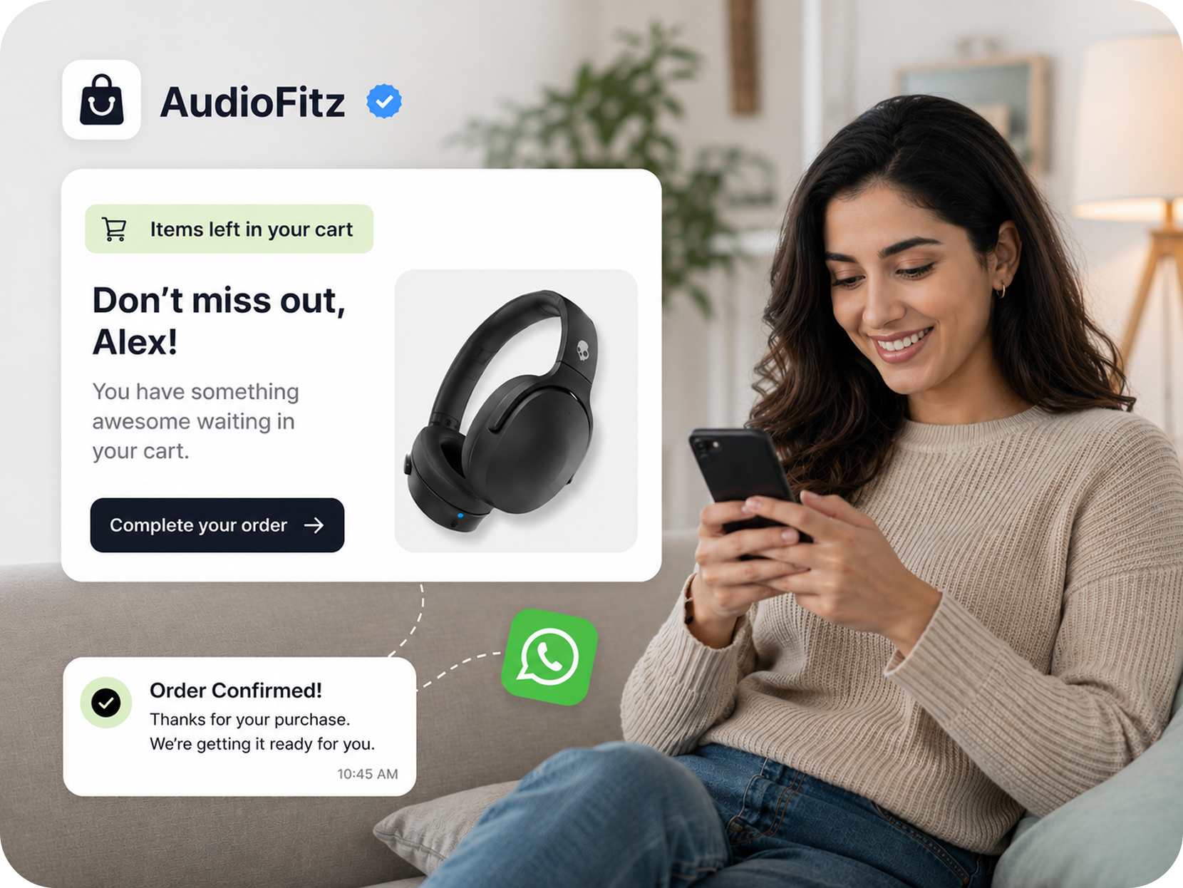 Send automated notifications on WhatsApp
