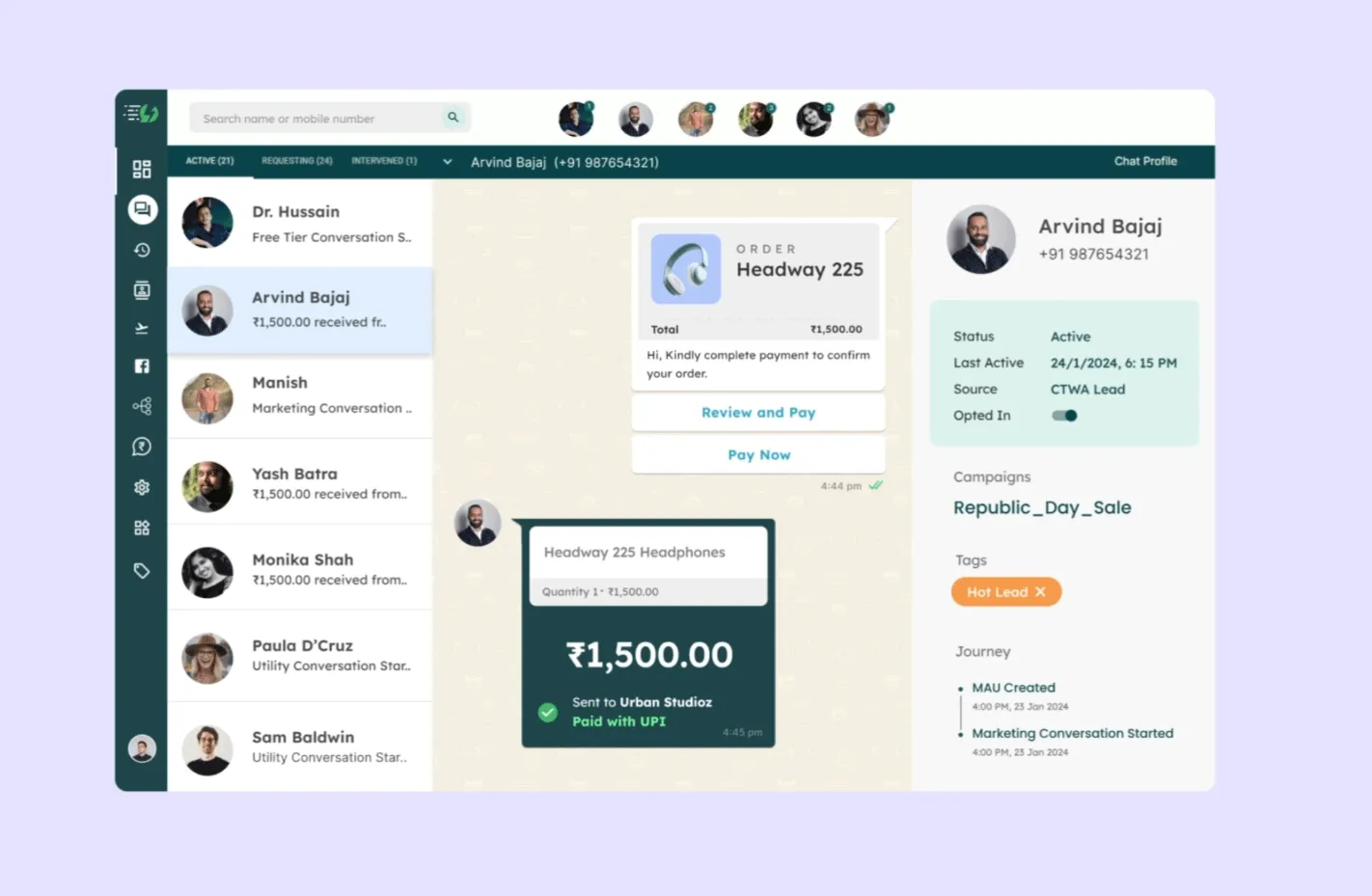 Collect payments on WhatsApp with AIDM WhatsApp API